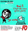 Élections TPE 2012 - 28 nov. au 12 déc.: Votez FO