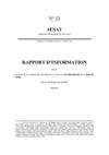 Rapport parlementaire sur les investissements de la sécurité civile (10 octobre 2012)