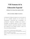Programa Semana de la Educación Especial