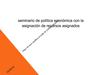 política económica con la asignación de recursos