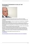 Environment Commissioner to carry out ‘own investigations’