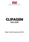 Clipagem São José 23/10/2012