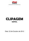 Clipagem Geral 23/10/2012