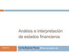 Presentación en clase del curso de Análisis de Estados Financieros
