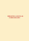 Biblioteca Escolar. Proyecto 2012-13