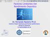 Factores Determinantes del Rendimiento Deportivo