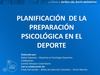 Planificación de la Preparación Psicológica en el Deporte