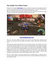 Play Quality Free Online Games