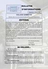 Bulletin d'information n° 1