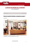 Revue de presse de la semaine du 22 au 28 Octobre 2012