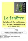 La fenêtre 025 : bulletin d'information sur les nouveautés de vos CDI