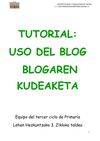 TUTORIAL uso del blog