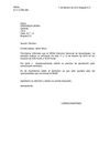 Carta personal y respuesta