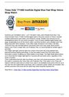 Timex Kids’ T71962 IronKids Digital Blue Fast Wrap Velcro Strap Watch