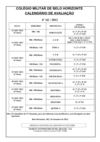 Calendário de Provas da 4ª AE 2012