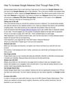 How To Increase Google Adsense Click Through Rate