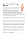 How To Use The Best Weight Loss Pills To Get Maximum Effect