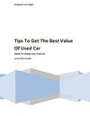 Tips To Get The Best Value Of Used Car