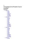 Chronologie de la Première Guerre mondiale