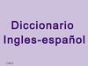 diccionario ingles-español