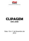 Clipagem São José 10 e 11/11/2012