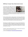 BBB Shares Consumer Tips on Home Security Systems