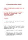 Staline - Sur le projet de constitution de l'URSS (25 novembre 1936)