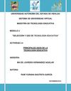 Ensayo Principales usos de la Tecnologia Educativa