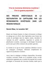 Des preuves irréfutables de la restauration du capitalisme par les révisionnistes soviétiques dans la régions...