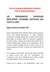 Les révisionnistes soviétiques développent l'économie capitaliste sur toute la ligne (Agence Hsinhua - 29 octobre...