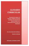 GLOSARIO CURRICULAR