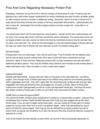 Pros And Cons Regarding Necessary Protein Pub S