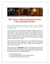 HPC Surgery Offering Minimally Invasive Laser Liposuction Surgery