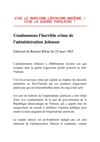 Condamnons l'horrible crime de l'administration Johnson (éditorial du Renmin Ribao du 25 mars 1965)