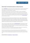 Submit a Paper for the International Conference on Software Engineering