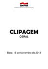 Clipagem Geral 16/11/2012