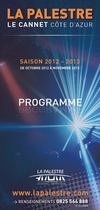 Programme Palestre 2012-2013