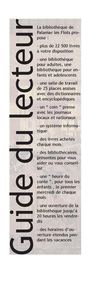 Le guide du lecteur 