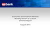 U.S. Bank Equipment Finance | Economic and Financial Markets Monthly Review & Outlook Aug 2012