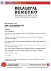 Programa "De la Ley al derecho. Barreras en el ejercicio de los derechos de las mujeres"
