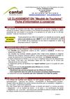 La fiche d'informations - Cantal Tourisme