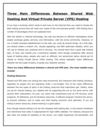 Three Main Differences Between Shared Web Hosting And Virtual Private Server (VPS) Hosting