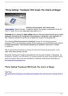 “Party Calling” Facebook Will Crush The charm of Skype