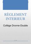 Règlement intérieur - Collège Dronne-Double