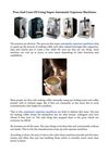 Pros And Cons Of Using Super Automatic Espresso Machines