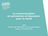 La communication en éducation pour la santé