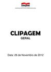 Clipagem Geral 26/11/2012