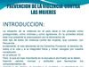 prevencion contra la mujer