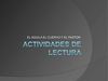 actividades lectura