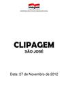 Clipagem São José 27/11/2012